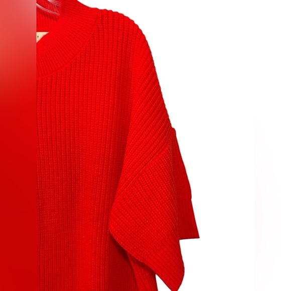 Zaraknit, Orange Knit Oversized Sweater, Medium π§Ά - Picture 3 of 8